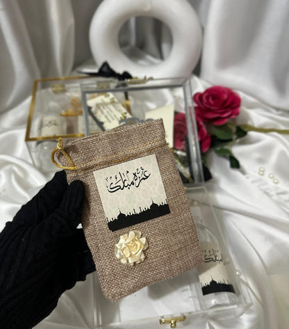 Umrah Tabaruk Premium Acrylic Boxes | Customisation Avalaible Minimum Quantity 10 Boxes